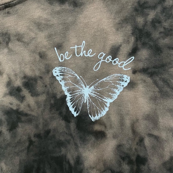 BLACK & BROWN TIE DYE WITH BUTTERFLY 🦋 GRAPHIC T-SHIRT FOR MEN’S AND WOM… - Picture 4 of 6